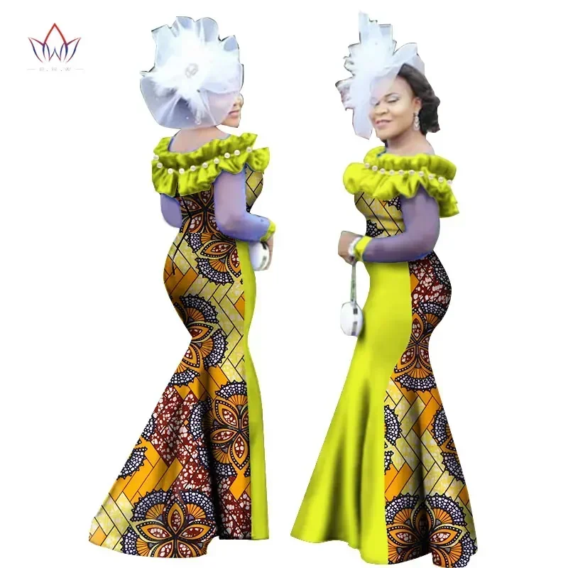 Autumn New Style Women Dress African Clothing Long Sleeve Dashiki Long Maxi Dresses for Women Plus Size 6XL WY2451