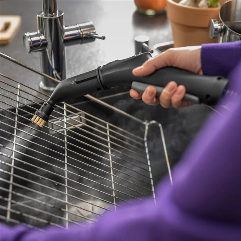 For Karcher Power Brush Set,Round Brushes For Stubborn Dirt For Kitchen Household,2 Brass Brushes And 2 Power Brushes-Y48A