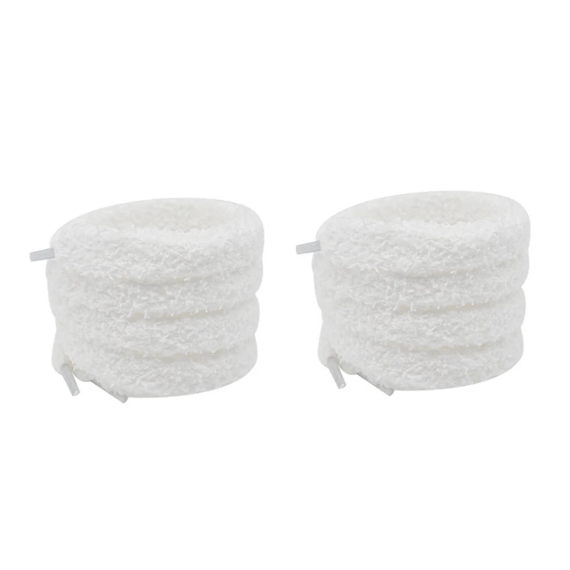 Weiche, flauschige Schnürsenkel, 15 mm breit, flache Plüsch-Frottee-Schnürsenkel für Damen-Freizeitschuhe, bequemer Schnürsenkel-Ersatz – Detail 13