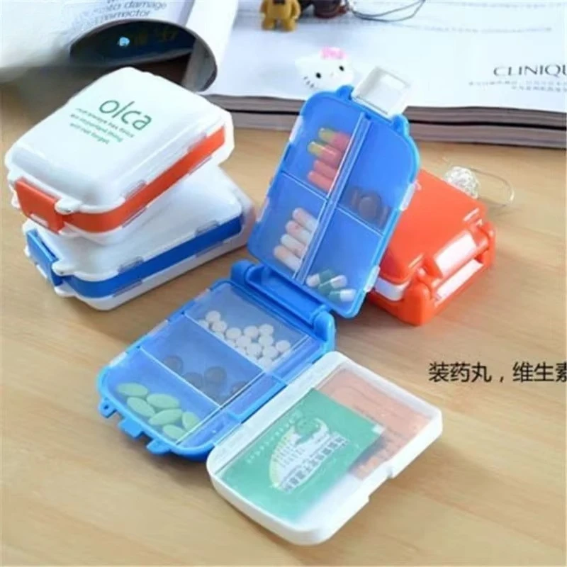 Sort Folding Vitamin Medicine Tablet Drug Pill Box Case Portable Container Organizer Bag Accessories Weekly  Home Organizer
