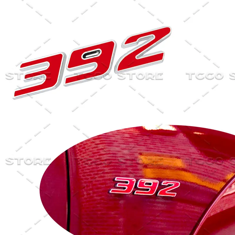 392 345 6.4L شعار شعار سبائك معدنية لاصق شارة الخلفي الجذع الحاجز الجسم ملصق ل HEMI البوصلة رانجلر شاحن التحدي