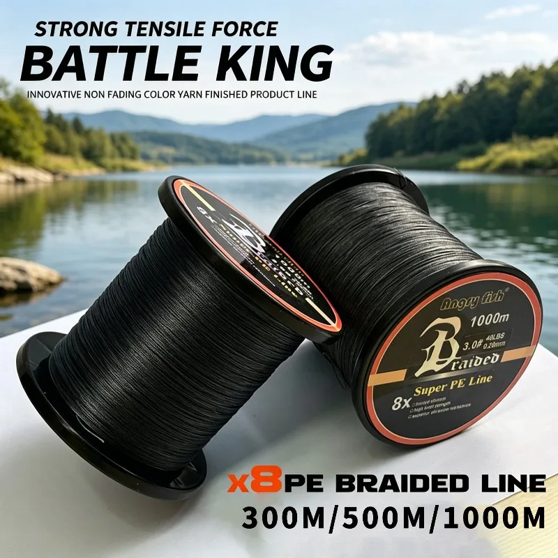 

JINGYU 1000M/500M/300M 8-Strand Braided Lines Super Strong Japan Multifilament Pe Carp Wire Pesca 22-90LB Fishing Lure Line
