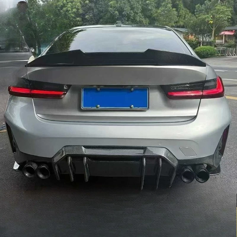 Suitable for BMW, carbon fiber rear lip, rear lip bumper diffuser, automotive modification