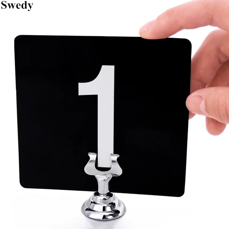 10 Pieces Stainless Steel Picture Photo Clip Place Card Holder Birthday Wedding Table Number Holder Note Price Label Paper Stand