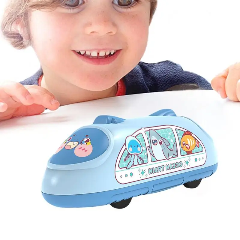 Pull Back Car Toy Cute Push And Go Double Sided Vehicle Toy Car Model Anti Wear Impact Resistant For Girls Boys Children