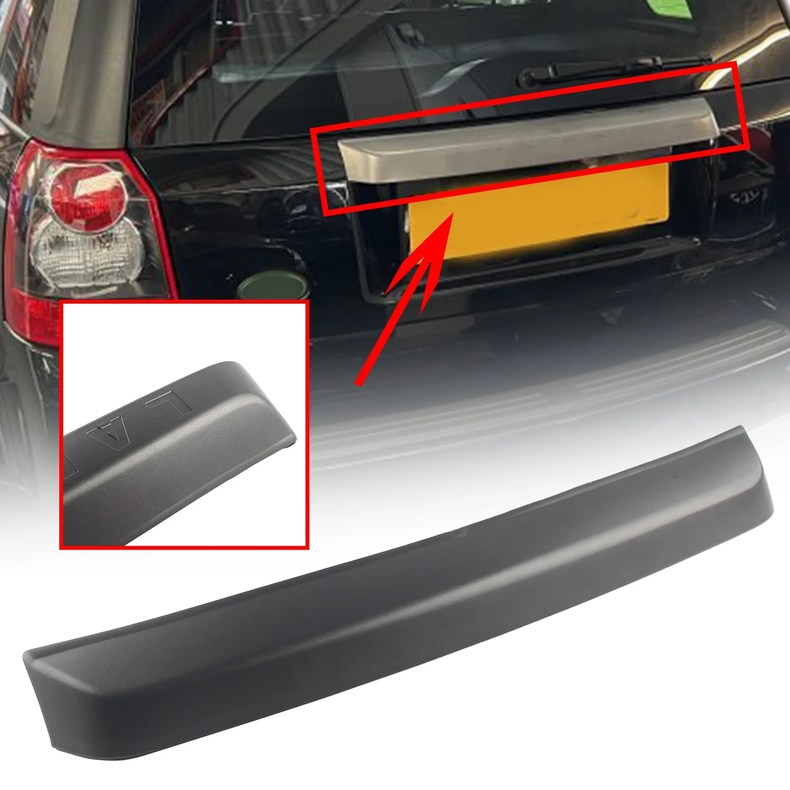 LR020189 Car Rear Trunk Lid Tailgate Gray Molding Trim For Land Rover Freelander 2/LR2 2006-2010
