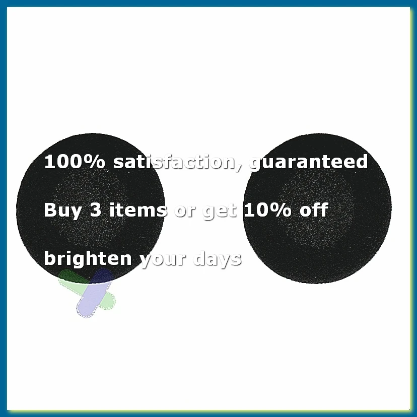 Foam Pad Ear Pad Cover for Headphone (Black, 50mm, Packet Of 2 Pcs)A09G