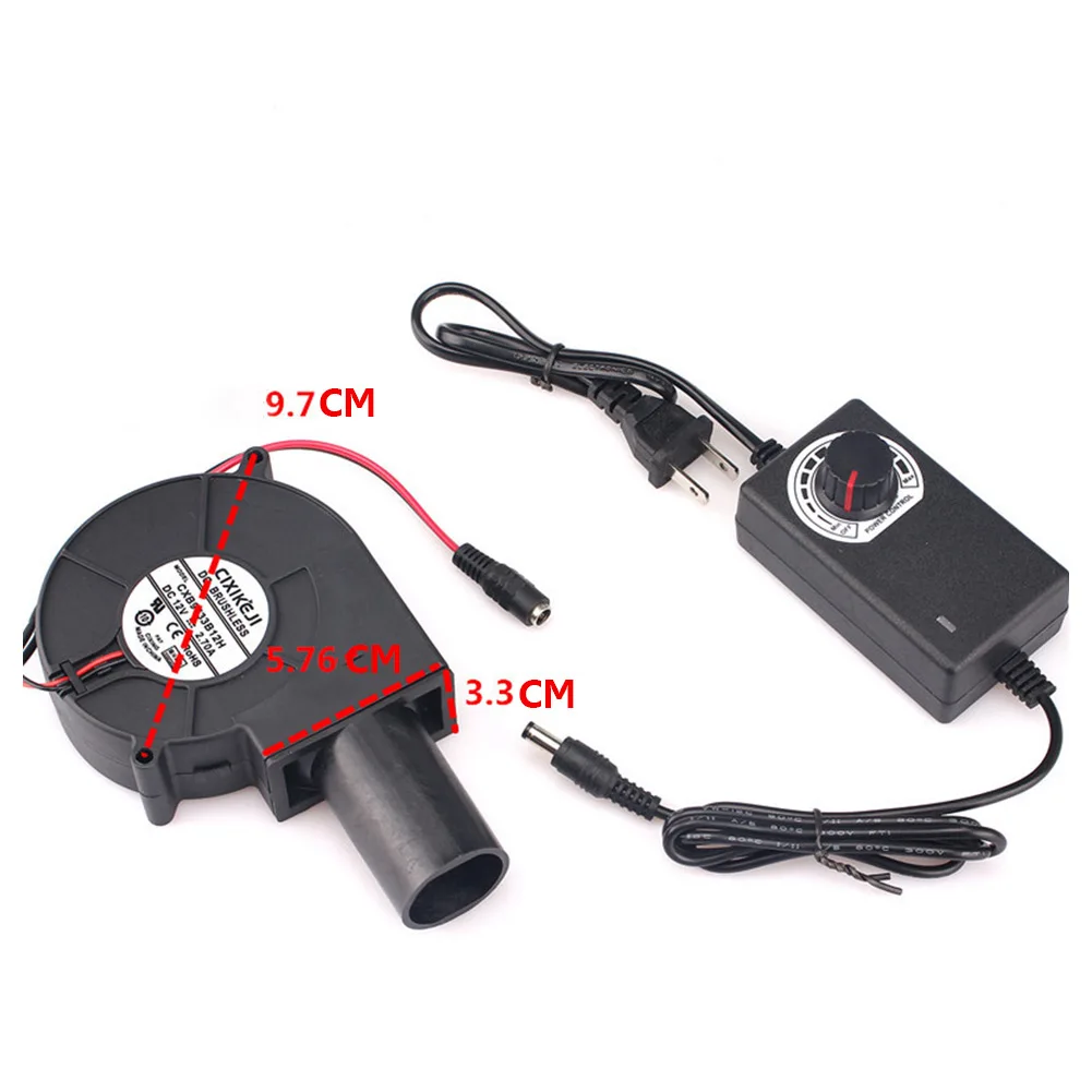 Adjustable Blower Fan For BBQ Heater 12V 100V 240V AC Powered Fan Blower Air Blower Charcoal Cooling Cooler Fan