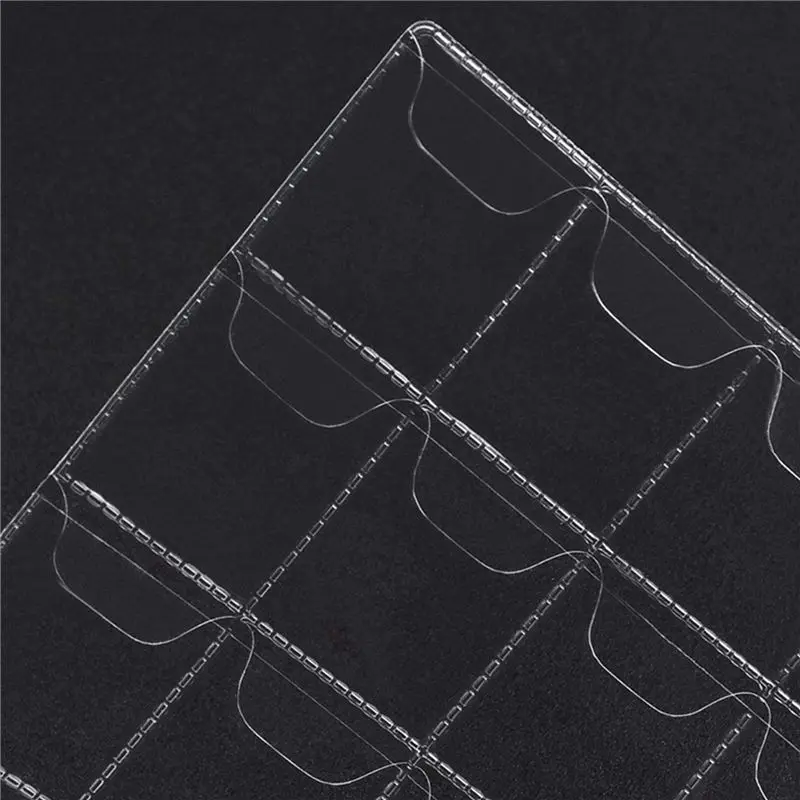 AB11-40 PCS 42 Pockets Clear Coin Holders Folder Sheets Storage Cash Money Collection Album Creative PVC Albums Collecting