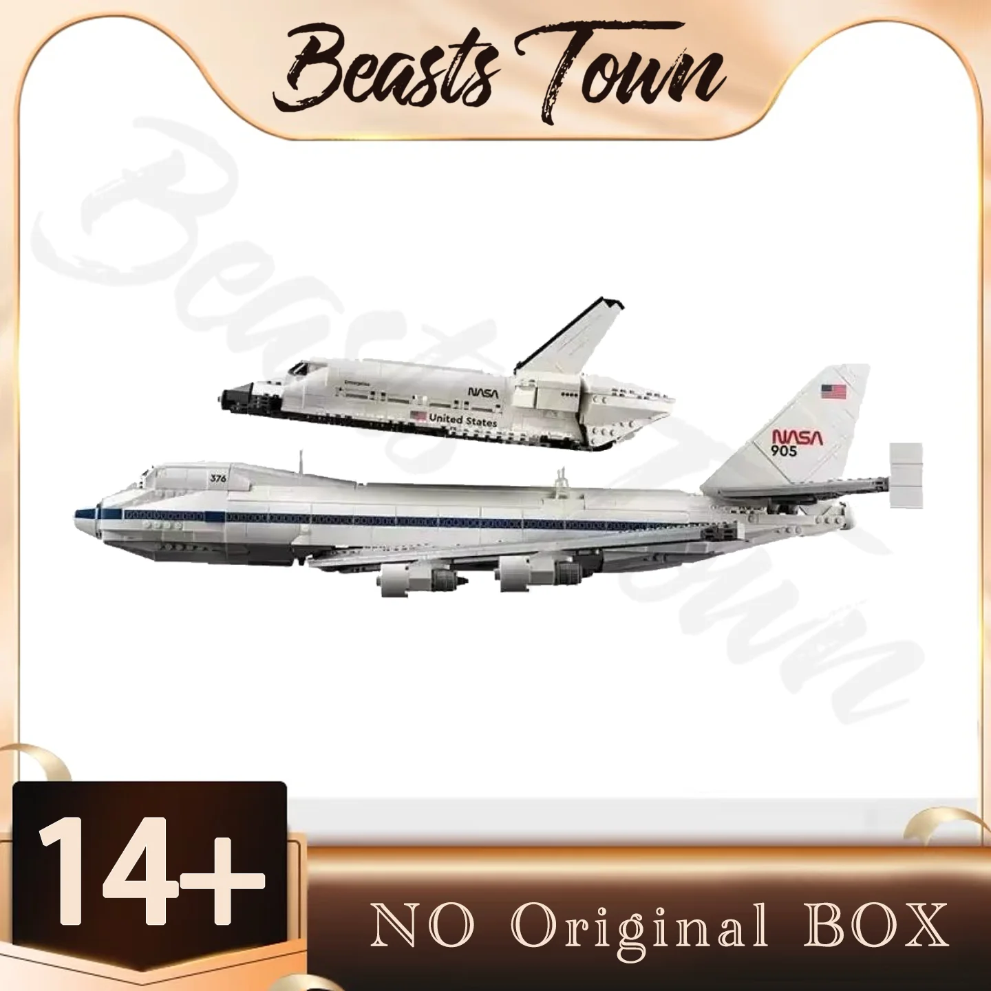 2025 جديد الإبداعية المكوك الناقل نموذج طائرة بنة طائرة المدينة طائرة 10360 للطفل عيد الميلاد هالوين هدية