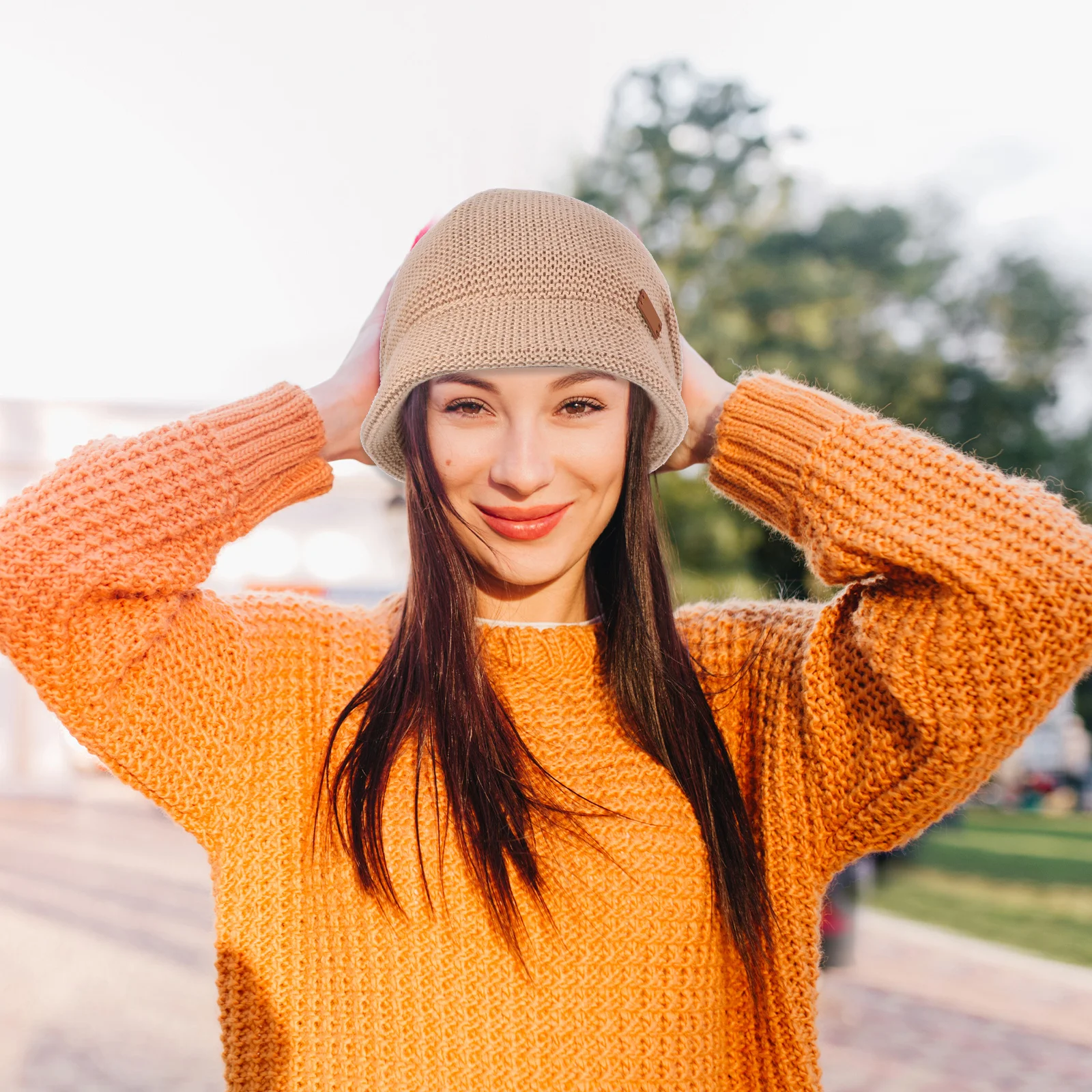 قبعة شتوية نسائية دافئة ومريحة، قبعة مرنة قابلة للتنفس، خفيفة الوزن، تصميم إبداعي، أنشطة داخلية وخارجية، هدايا الحفلات #3