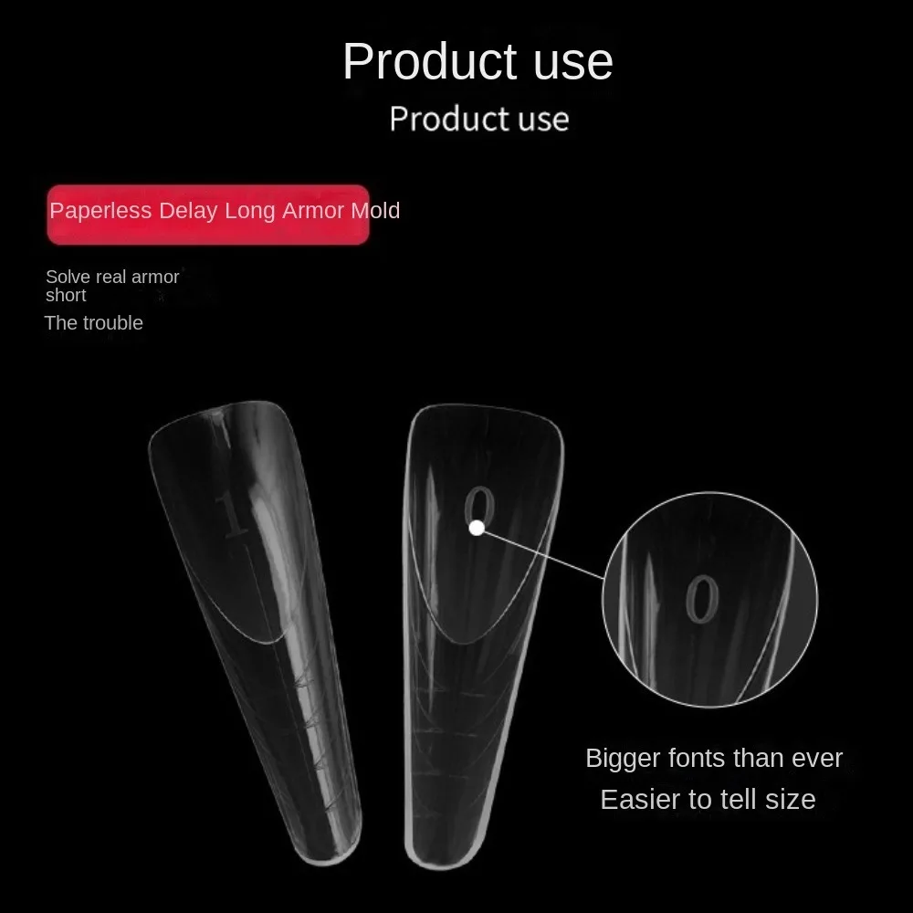 

150Pcs/Box Stylish Reusable Dual Forms Nail Mold Nails Coffin Full Cover French Manicure Nail Art Accessories DIY Fake Nails