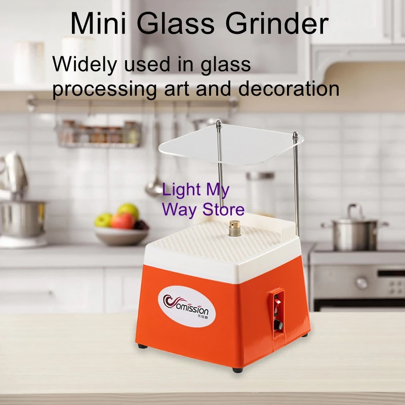 

Mini glass grinder national standard diamond grinding table diy tools automatic water with bracket