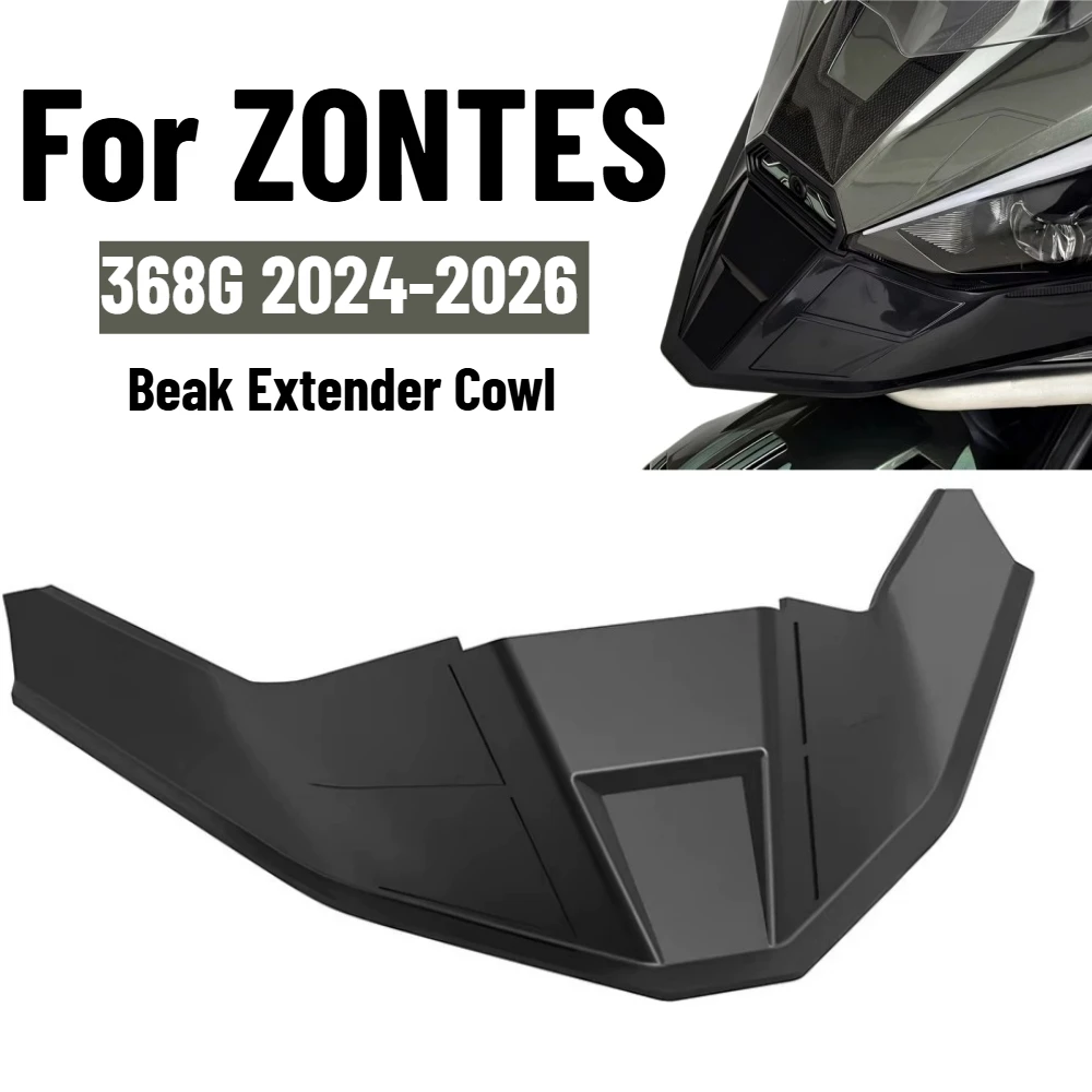 For ZONTES 368G 368 G 2024-2026 Motorcycle Nose Fairing Beak Extender Cowl Protector Fender Wing Guards Cover Protection Kit