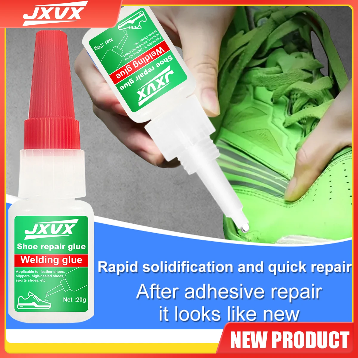 0.7 أونصة أحذية غراء فائق القوة أحذية لاصق سيانو أكريليت سريع الجفاف لاصق قوي مقاوم للماء من Shoemaker لإصلاح الأحذية والنعال والأجزاء العلوية أداة غراء سائل. #6