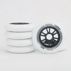 90 100 110MM Inline Skates Wheels 85A Racing PU Wheel Training Special High Elastic Skating Sports Accessories AMB291