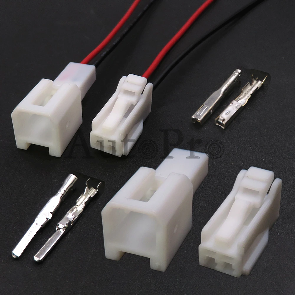 1 Set 2 Hole 6098-7895 AC Assembly Automobile Connector 6098-7892 Car Cable Harness Male Plug Female Socket Auto Accessories