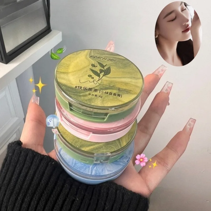 

Plant Solid Balm for Men and Women Portable Solid Balm Tea Fragrance Solid Balm Mild Long Lasting Perfumes Body Aroma Deodorants