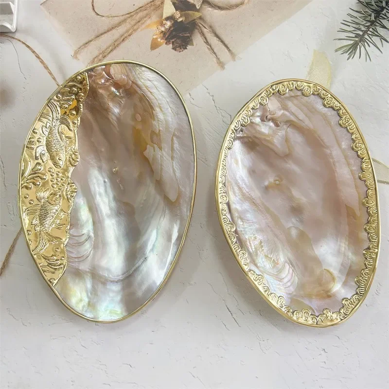 Creative Natural Shells Tray Jewellery Storage Rack Pearl Home Crafts Decorative Ornaments Living Room Decoration Accessories