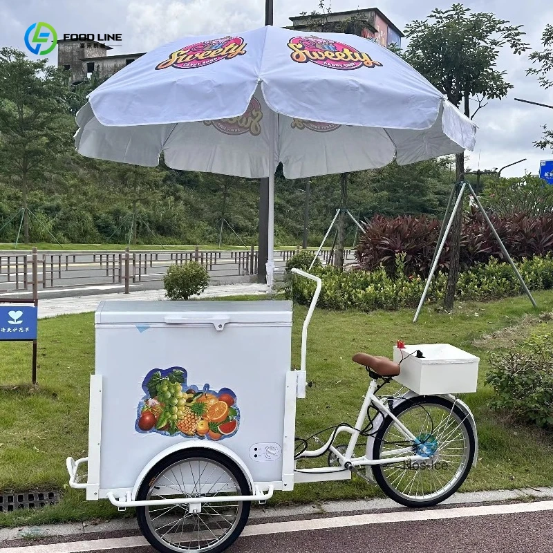 

Электрический трицикл для мороженого на заказ, классический дизайн, мобильный магазин холодных напитков, продается