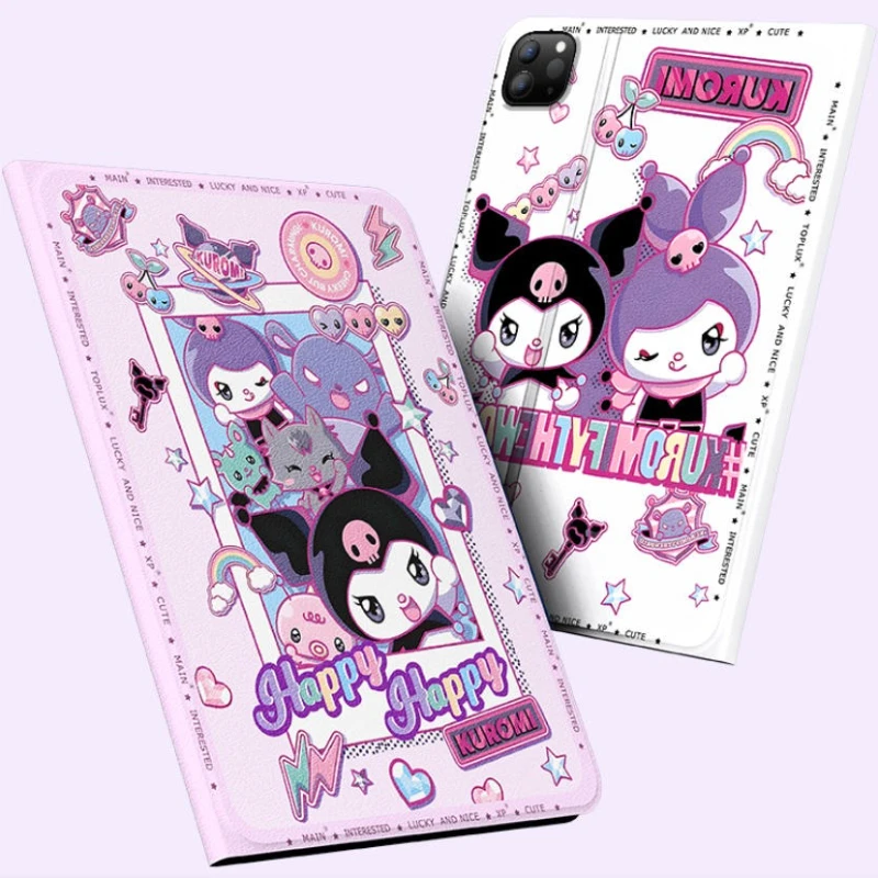 

Sanrio Kuromi For iPad Case ipad Air 4 5 10.9in M2 M3 Pro4 5 6 M4 12.9in 13in Protective Case Ipad 9/10/11 A16 11in Tablet Cover