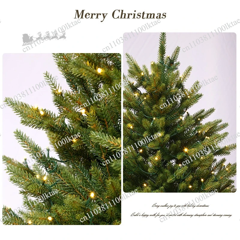 Pure PE Christmas, Living Room Home Christmas Decoration Ornament, Luminous Luxury Encryption Simulation Tree