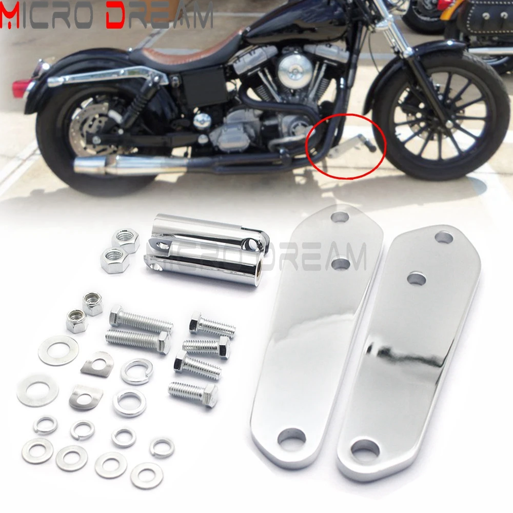 

For Harley Dyna FXD FXDL FXDB FXDC 1991-2017 Black Highway Footpeg Foot Peg Mount Kit Super Glide Convertible Daytona Low Rider