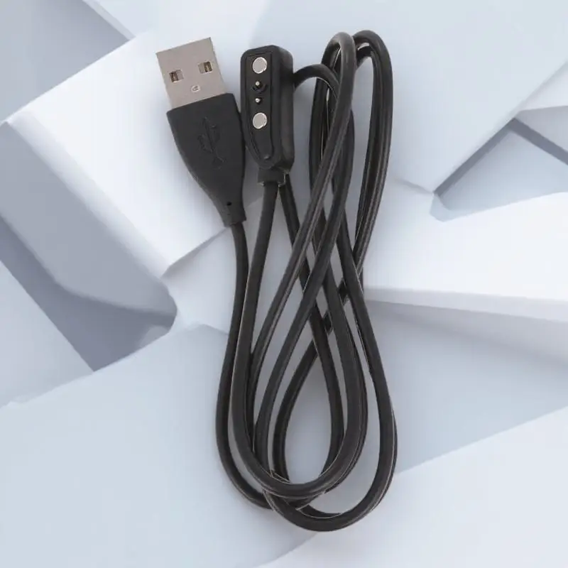 Magnetic Charging Cable USB Cable Black Compatible Pebble 3 Fast Smart Watch Charging Cord for Travel Business