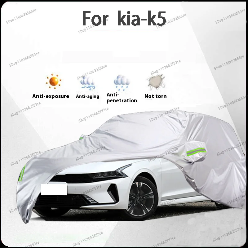 

For Kia K5 Fit Car Cover Waterproof, Dustproof, Sunshade (UV), Snowproof | Silve Full Cover with All-Day Protection