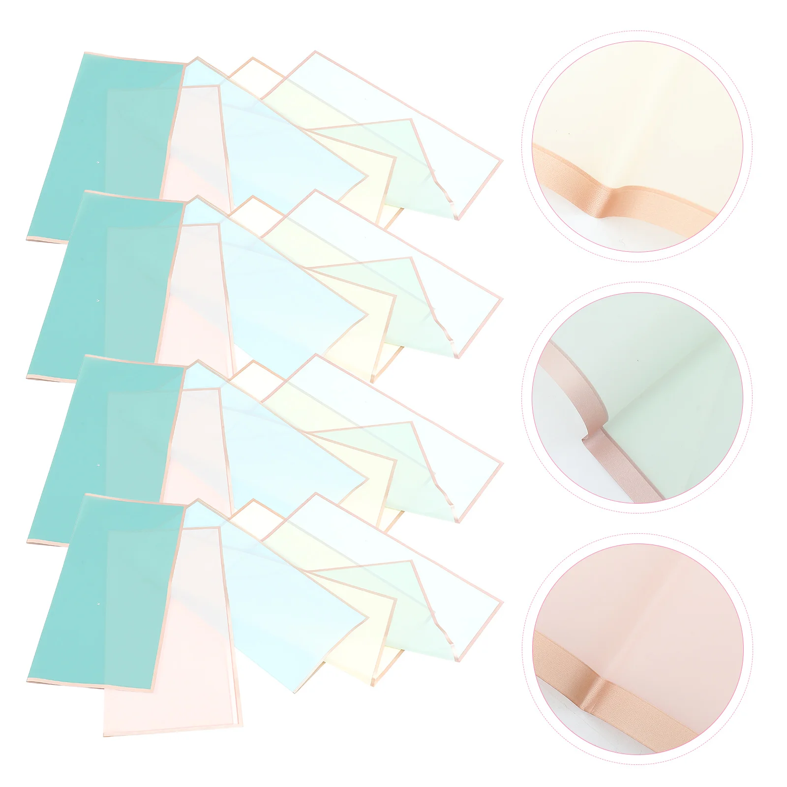 

100 Sheets Waterproof Pearly Membrane Flower Wrapping Material Waterproof Floral Wrapping Paper Waterproof Flower Wrap