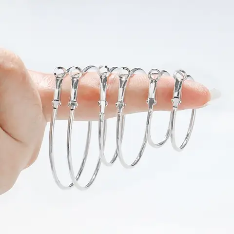 10 Pairs Minimalist Big Large Stainless Steel Round Woman's Piercing Hoop Earing for Female Jewelry Punk Accessories Trend NewIn