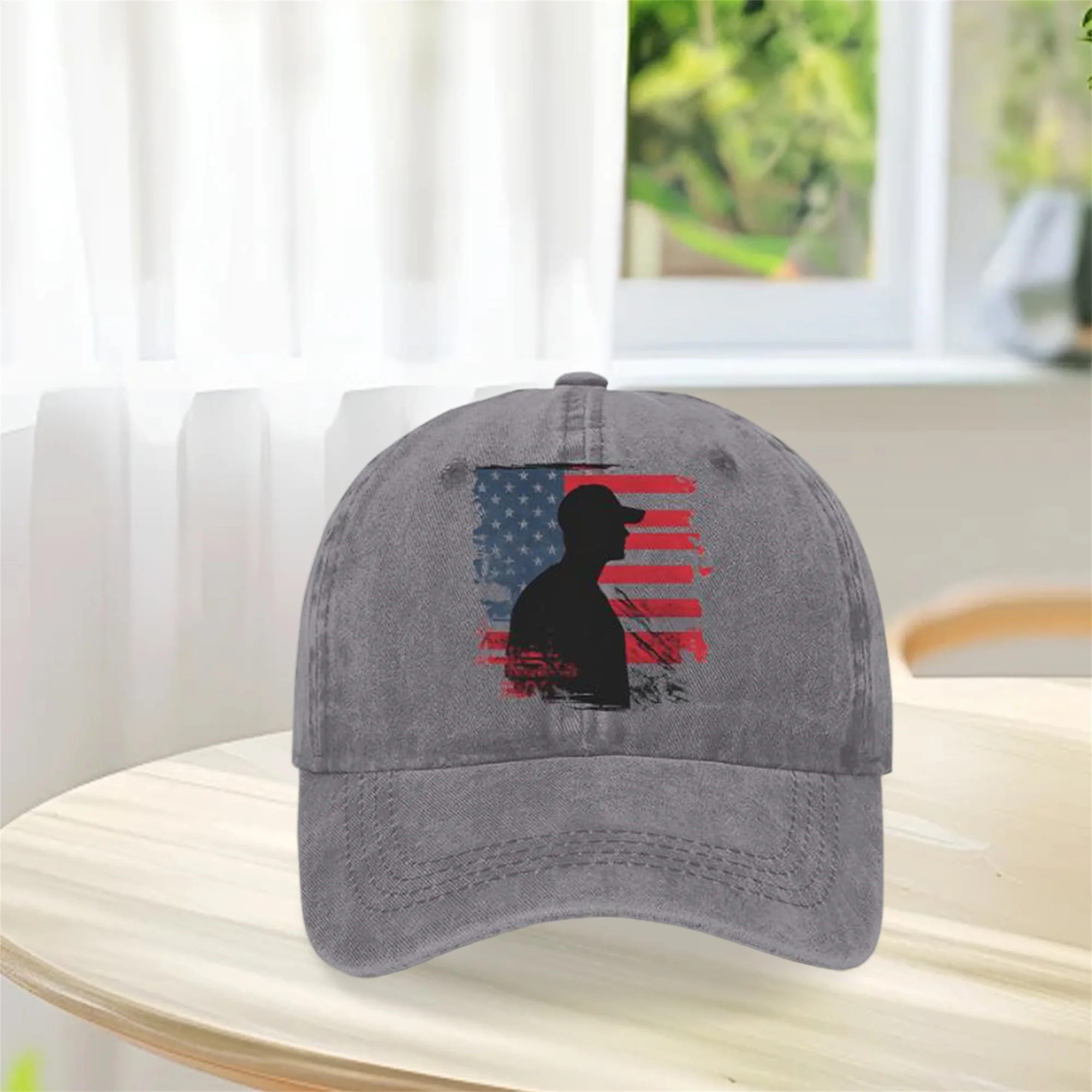 قبعة بيسبول وطنية مطبوعة بعلم أمريكي قبعة شمس للنساء والرجال في الرابع من يوم الاستقلال في الهواء الطلق للحماية من الشمس #4