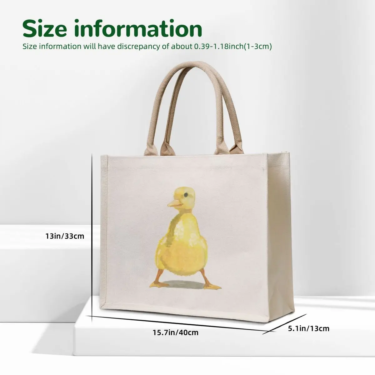 Yellow Baby Duck Tote Bag tote bag university eco pack tote bag men