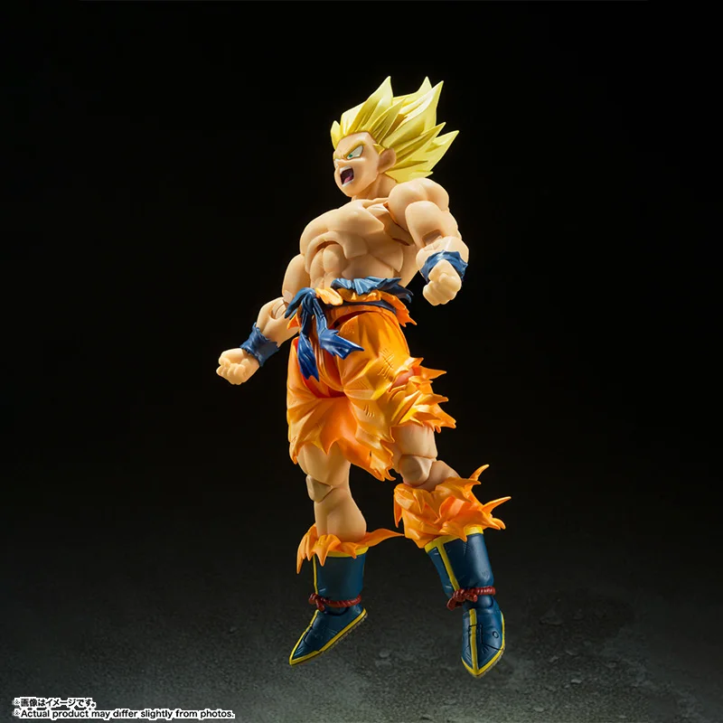 Bandai Original Genuine Figure Dragon Ball Model Kit SHF Son Goku Iegendary Super Saiyan Collection Action Figure Model Toys
