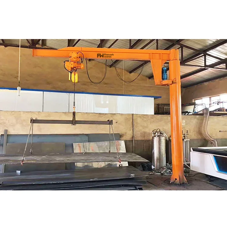 Factory Swing Arm Jib Crane 500kg 1000kg 4 Ton Fix Column 2ton Jib Crane