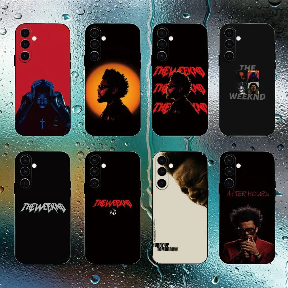 Singer T-The W-Weeknd Phone Case For Samsung Galaxy A73,A72,A71,A70,A53,A52,A51,Soft Silicone Black Cover