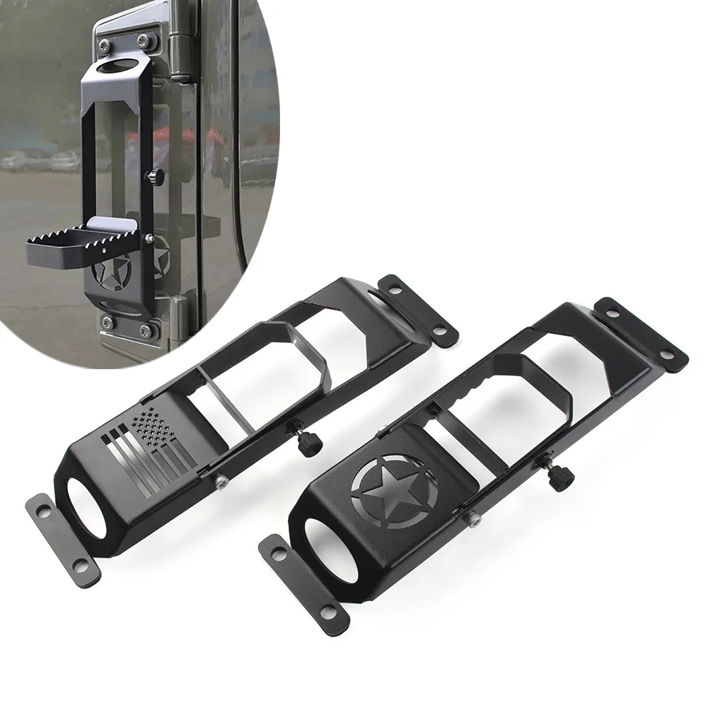 

Car Exterior Door Hinged Step Pedals Foot Pegs Accessories For Jeep Wrangler JK 2007-2017 For JL 2018 2019 2020 2021 2022