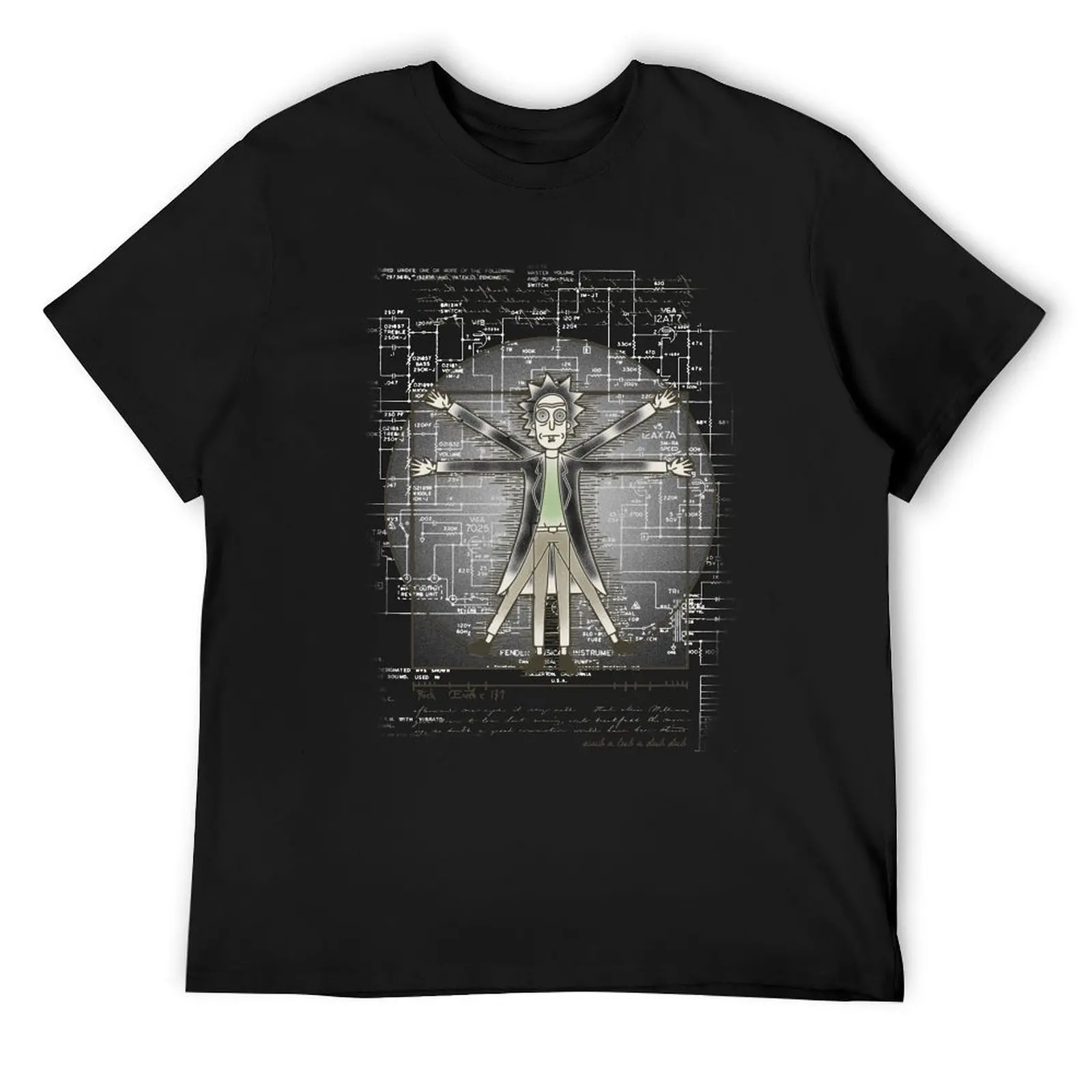 Vitruvian Grandpa T-Shirt oversized graphic tee customs mens graphic t-shirts big and tall