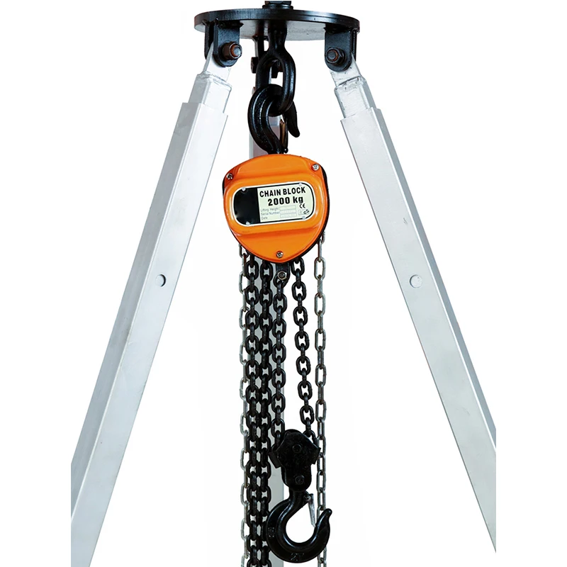 Chain Hoist Triangle Manual Operated Crane 1/2/3Ton Hand Hoist For Lifting Upgraded Chain Block