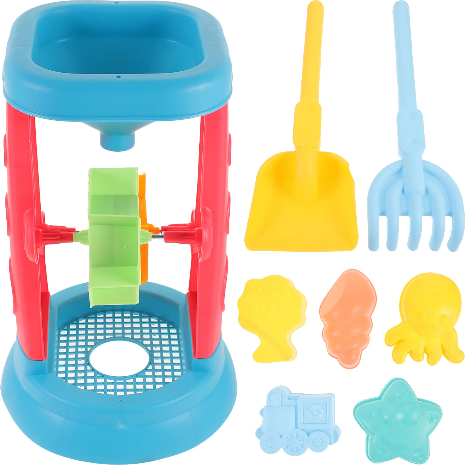 8 stks/set Zandloper Zand Graafgereedschap Spelen Speelgoed Kinderen Grappig Interessant Strand Draagbaar Speelgoed voor