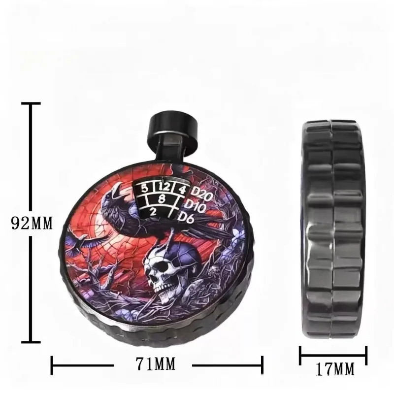 Alloy Press Rotating Fidget Roller Spinner High-Quality Hand Spinning Top Tip EDC Relieve Stress Relief Toy Adults Anti Anxiety