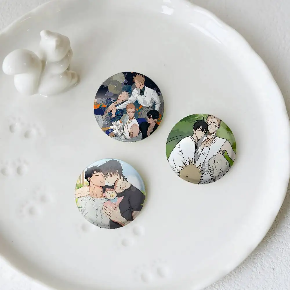 شارات كاريكاتير كارتونية BL 19 يومًا، زر صفيح إبداعي، شارة اقتباسات إبداعية، حقيبة ظهر، مجوهرات هدية للأطفال والأصدقاء #2