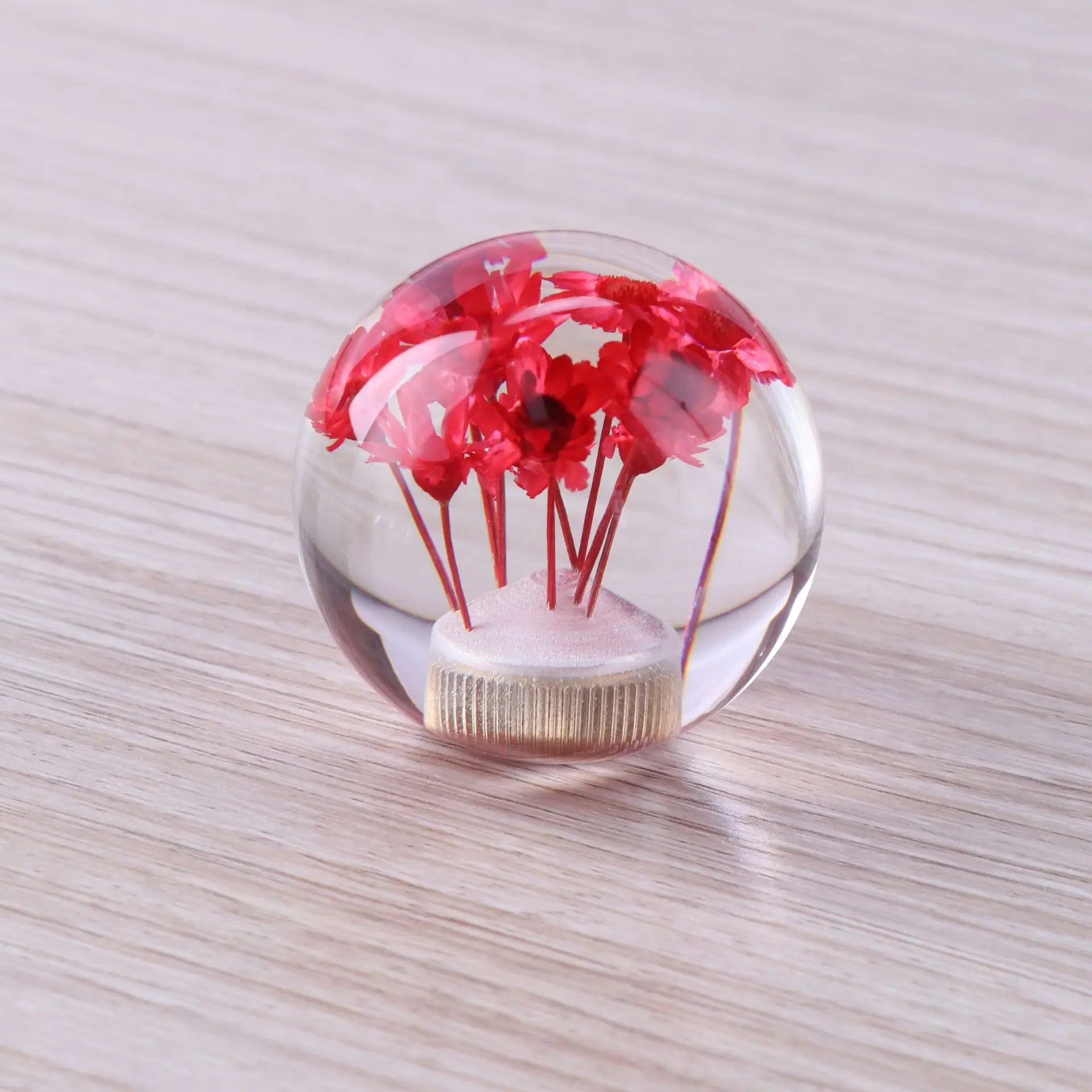 مقبض ناقل الحركة على شكل كرة زهرية من الراتنج مع تصميم ديزي لتعديل سيارة ناقل الحركة اليدوي (متوفر بألوان متعددة) #5