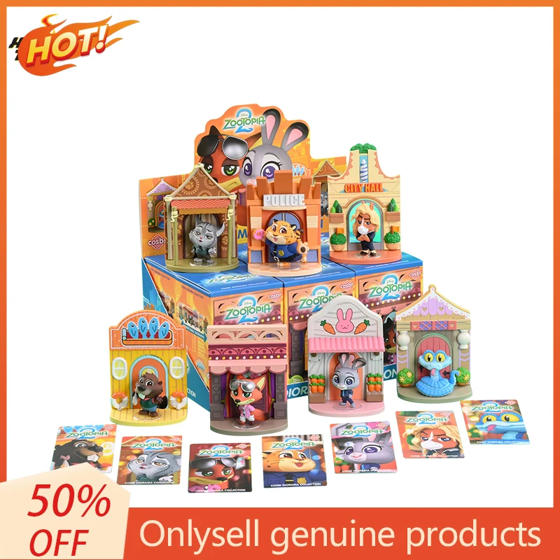 Zootopia 2 Cosbi Scene Blind Box Mini Doll Judith Nick Collectible Action Figure Toy For Fans