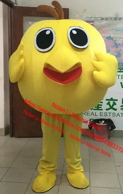 

New Customized EVA Material Bird Yellow Chicken Mascot Costume Cartoon Suit Cosplay Masquerade Birthday Party Adult Size 806