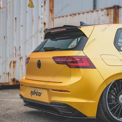 For VW Golf 8 TDI TSI MK8 Standard 2019-2023 Maxton Style Car Rear Roof Spoiler Cap Cover Rear Trunk Roof Spoiler Wing Trims