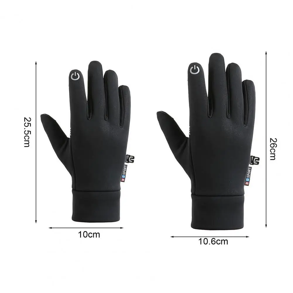 Guantes térmicos para desplazamientos Guantes de montar a prueba de viento Guantes térmicos con pantalla táctil a prueba de viento para hombres y mujeres Impermeables para el clima