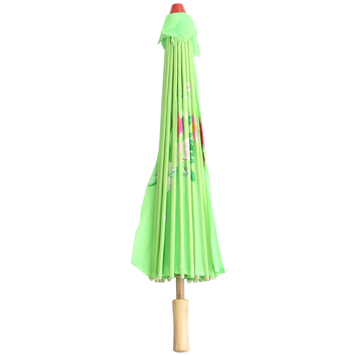

Classical Flower 82Cm Large Green Reinforced Oilpaper Umbrella For Dance Performance Props Decorative Silk Umbrella
