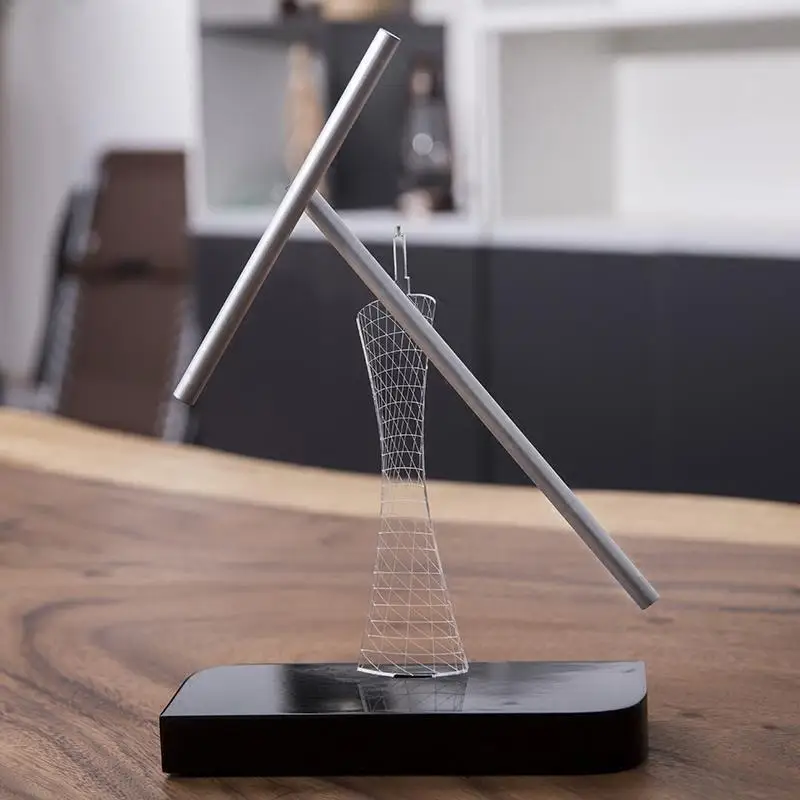 Permanent ornament creative simple rotating desktop office home decoration