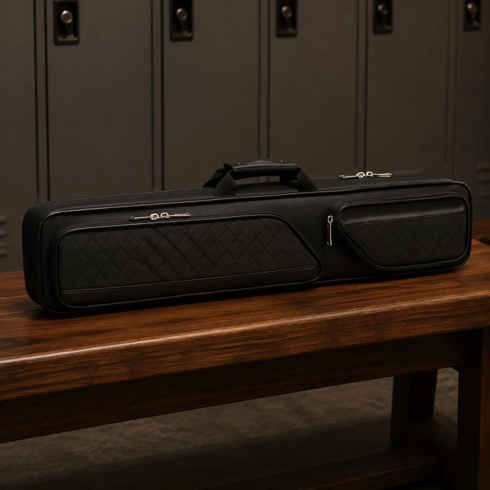 snooker-cue-bag-lightweight-billiard-cue-carrying-case-sports-gear-zipper-closure-accessory-pocket-for-travel